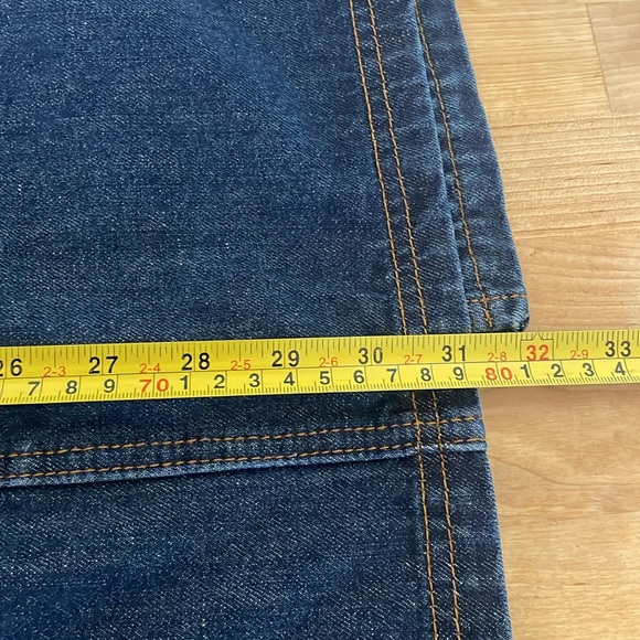 Social Collision Dark Wash Cargo Denim Midi Skirt women’s size 20 - Picture 16 of 16